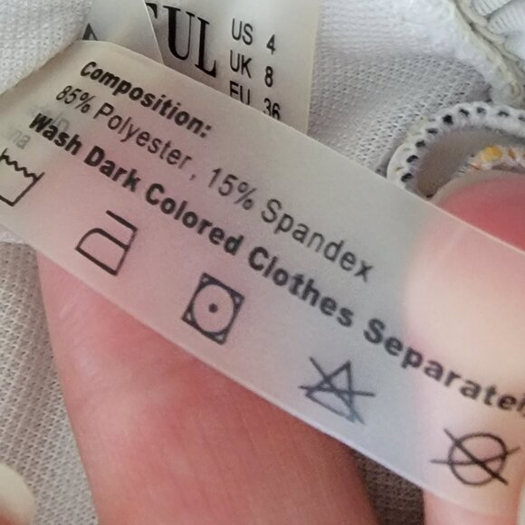 Smocked Strapless Yellow/White Stripes Tube Top or Bikini Top - Picture 8 of 8